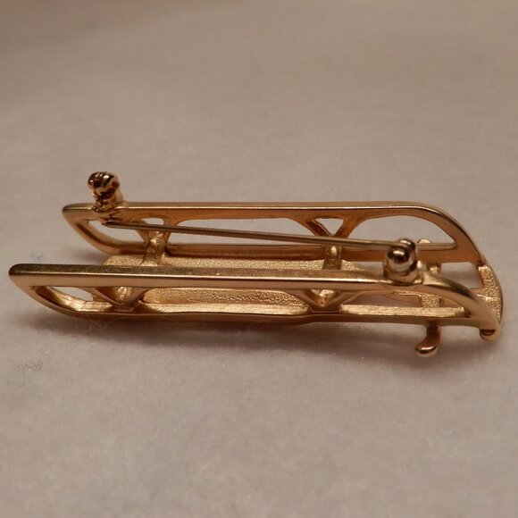 Vintage Carolee Sled Brooch - Picture 3 of 4